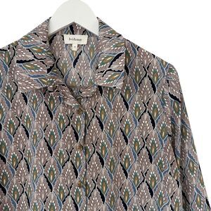 Bohme Buttoned Front Blouse Shirt Long Sleeve Career Casual Medium Pristine Nice